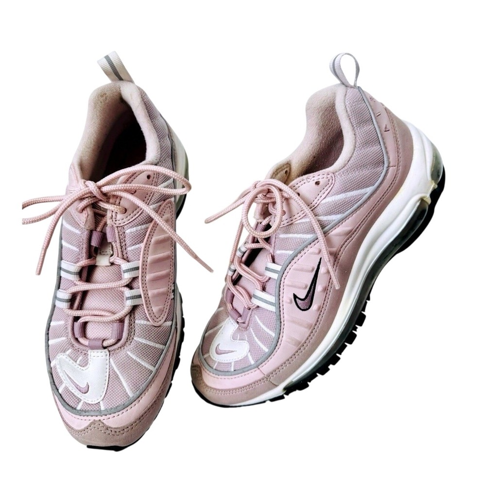 Nike Air Max 98 Sneakers Womens 8.5 Pink Retro Running Shoes